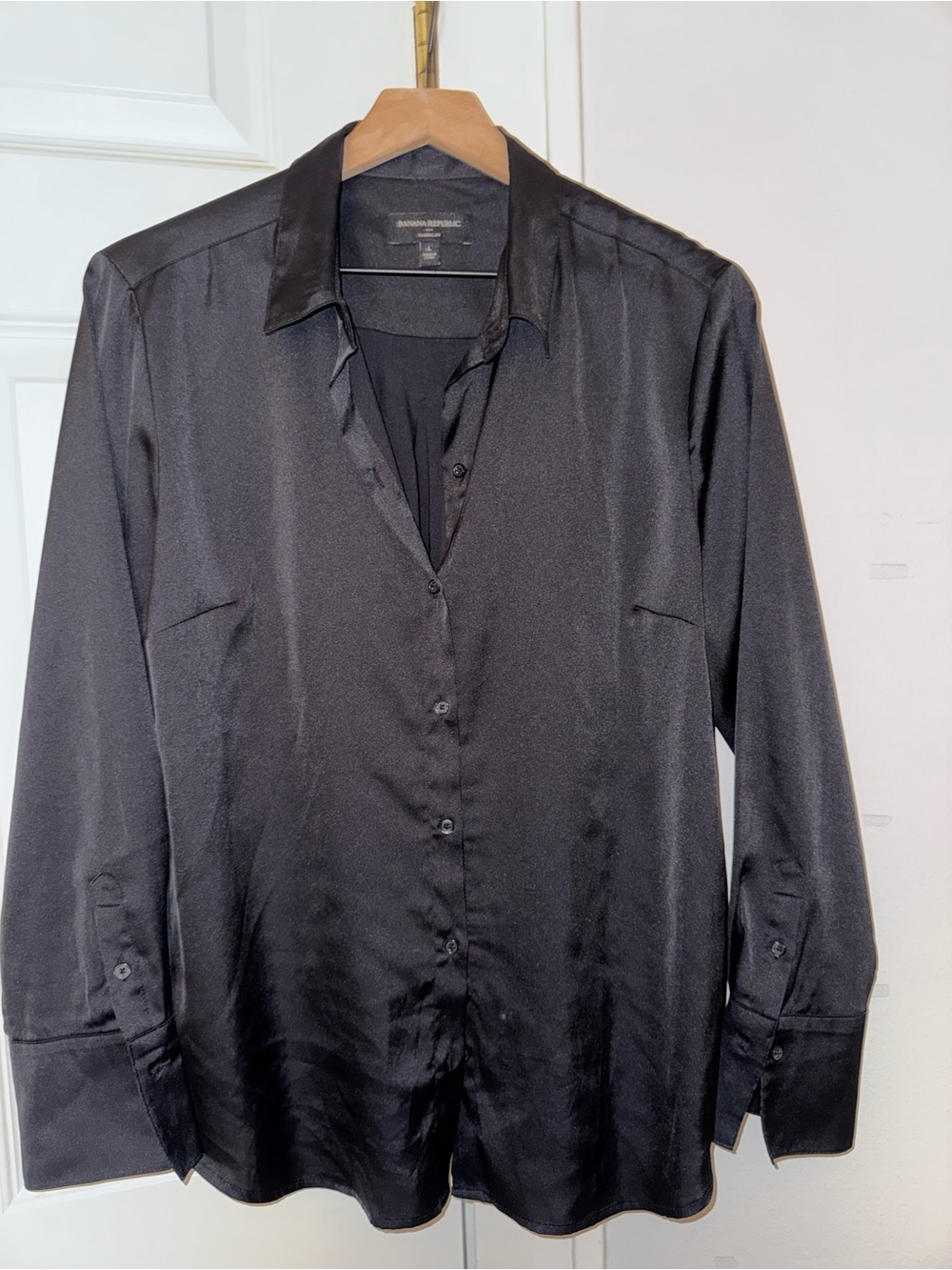 Banana Republic Black Button-Up Shirt